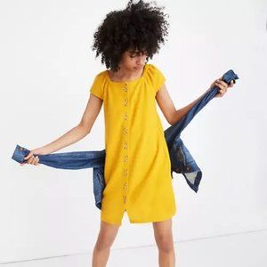 Madewell Texture & Thread Cap Sleeve Mini Dress M